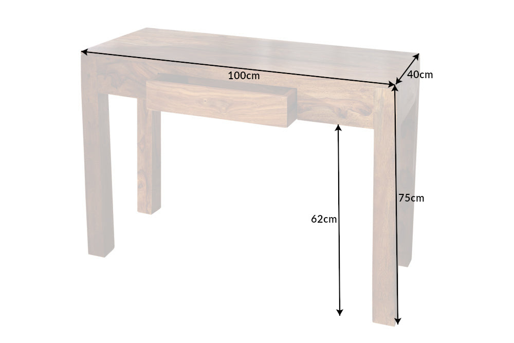 Davenport MAKASSAR 100 cm Sheesham-Holz