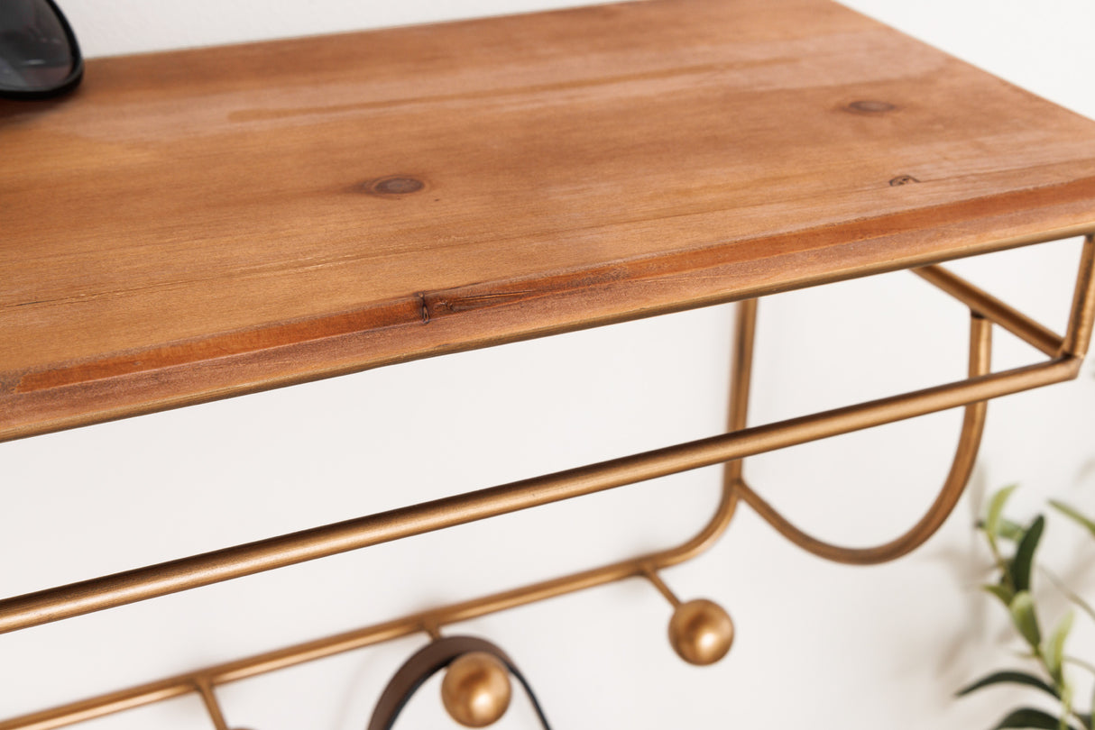 Coatrack HERITAGE 80cm iron natural pine wood