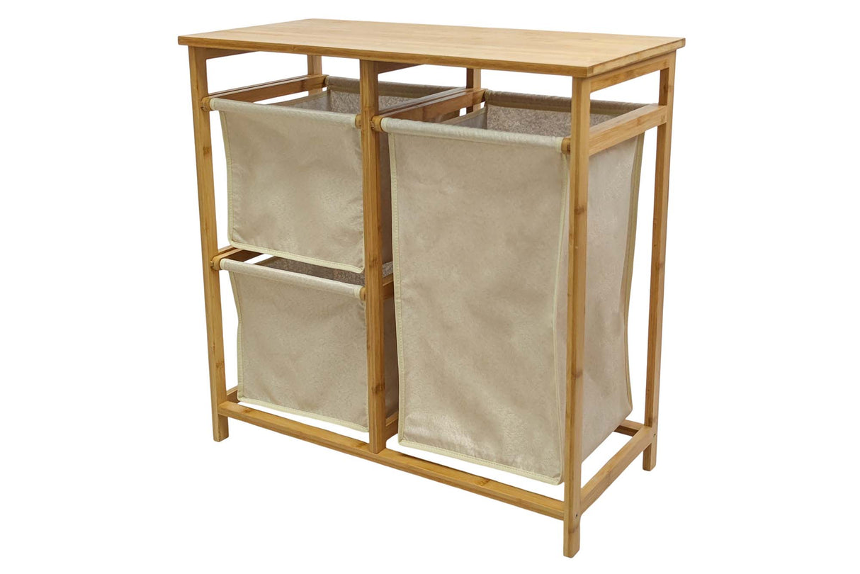 Wäschekorb LAGOON SPA 70cm Bambus natur beige
