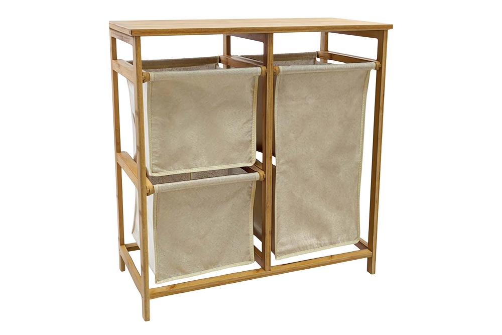 Wäschekorb LAGOON SPA 70cm Bambus natur beige