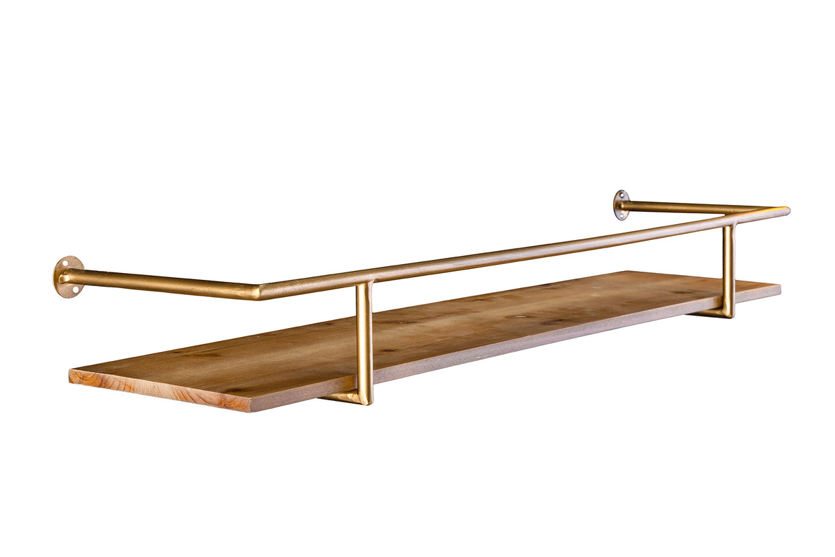 Wall shelf HERITAGE 75cm iron nature pinewood