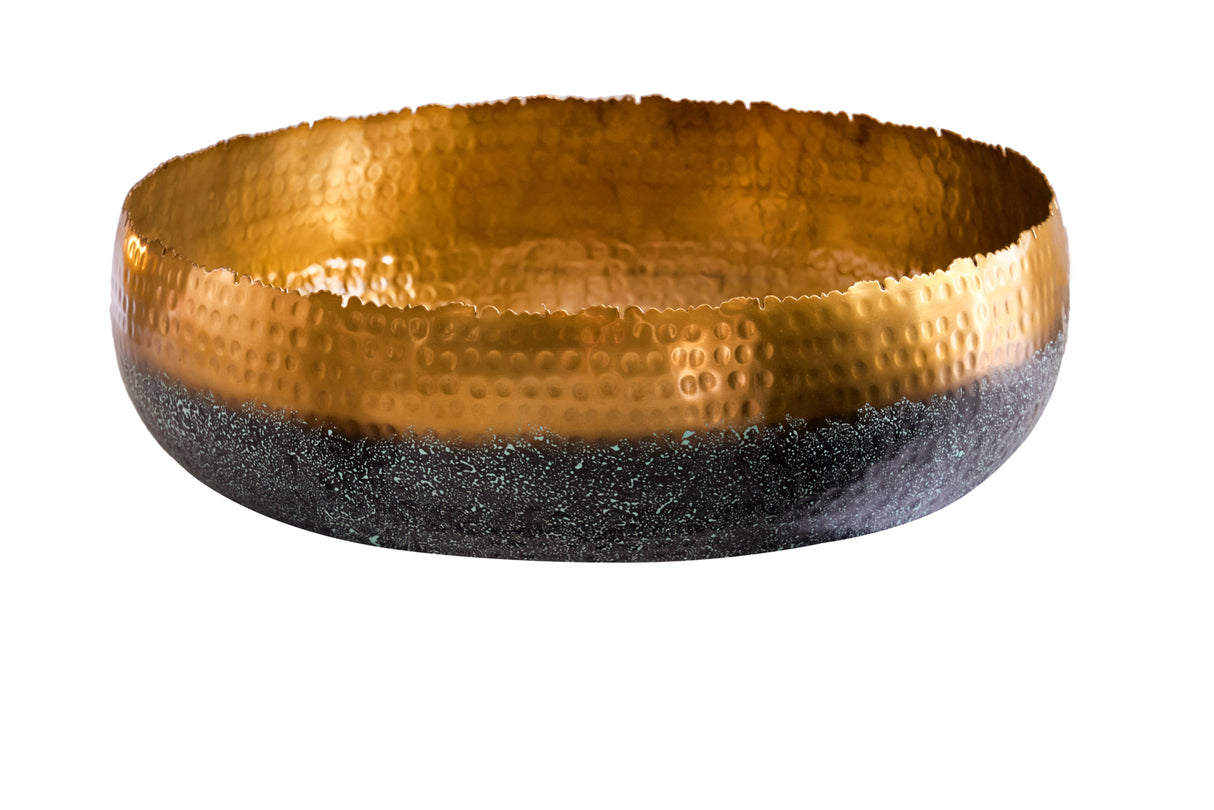 Bowl ORIENT 52cm gold with patina