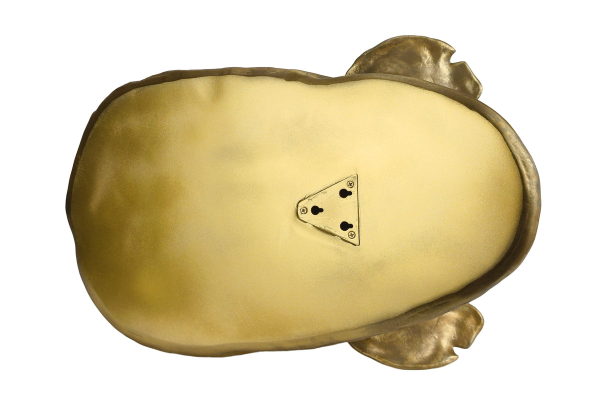 Wall decoration RHINO 60cm handmade gold