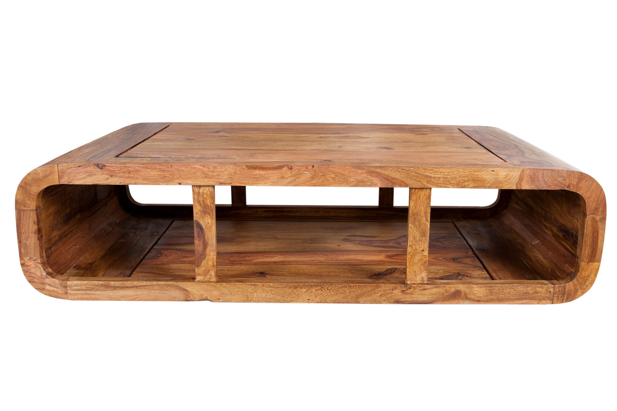 Couchtisch CURVED 100cm Sheesham Holz