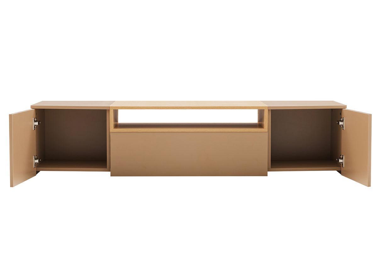 TV-Wand LOFT 160 cm hängend naturgrau