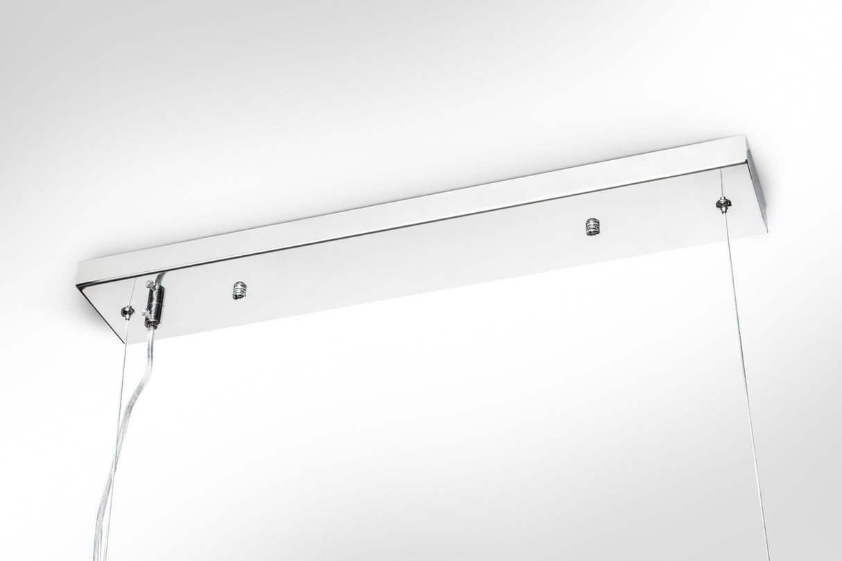 Pendelleuchte ELEGANCE 118cm Metall silber