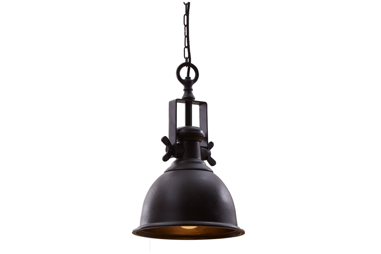 Pendant lamp INDUSTRIAL metal black-bronze industrial style