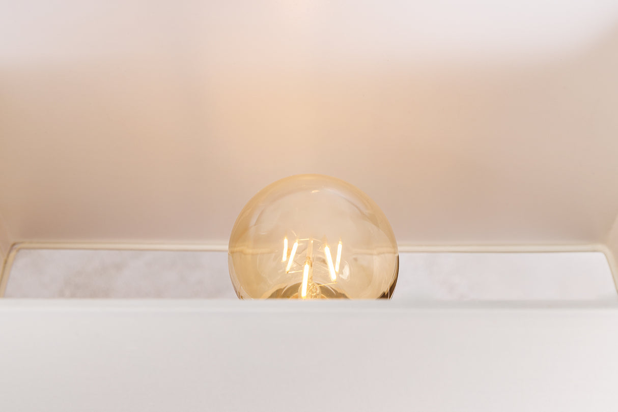 Table lamp DESIGNED BY NATURE 60cm raintree wood natural black w/ white shade handmade