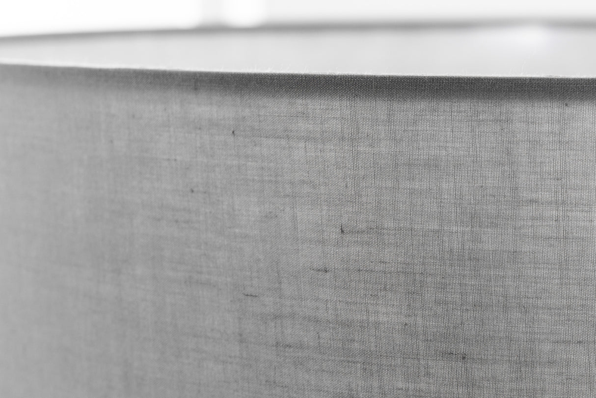 Lampenschirm 45x25x50cm kegelförmig Leinen grau für Stehlampe