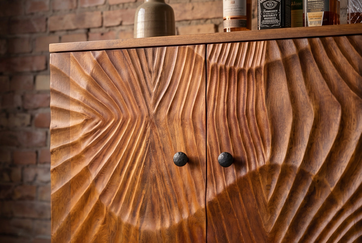 Barschrank SCORPION 140cm mangobraun