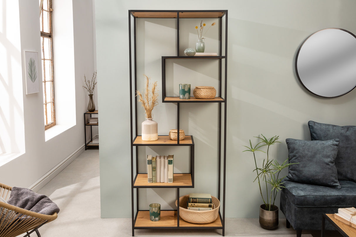Regal SLIM LINE 185x77cm Wildeiche Holzoptik