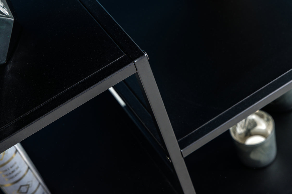 Shelf DURA STEEL 80cm powder-coated metal black