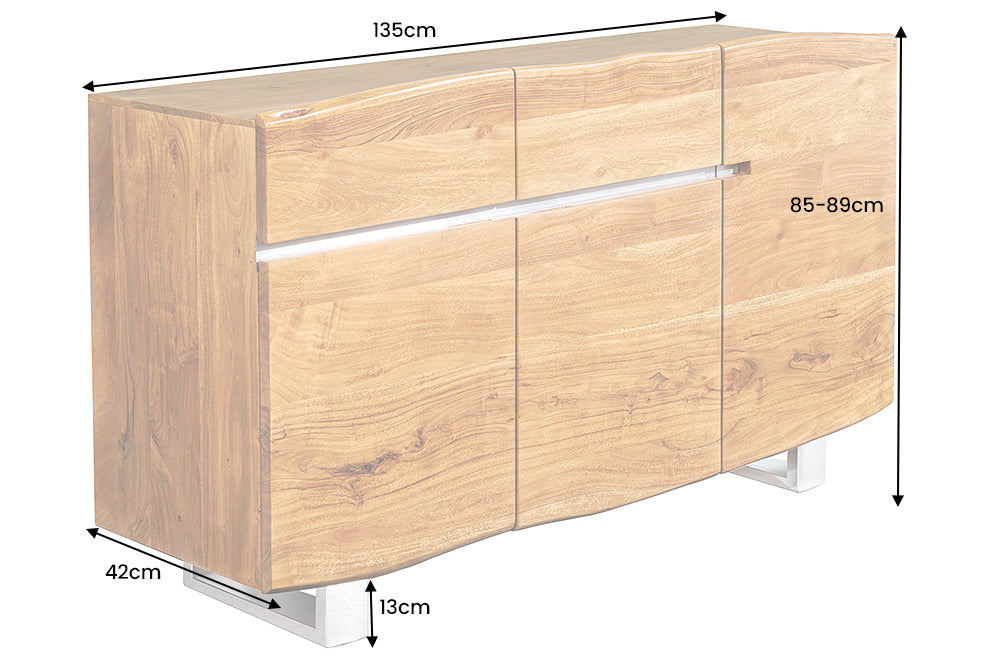 Sideboard MAMMUT 135cm acacia honey finish