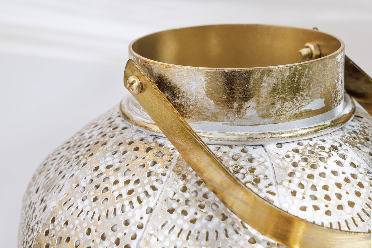 Lantern ORIENT 25cm antique gold