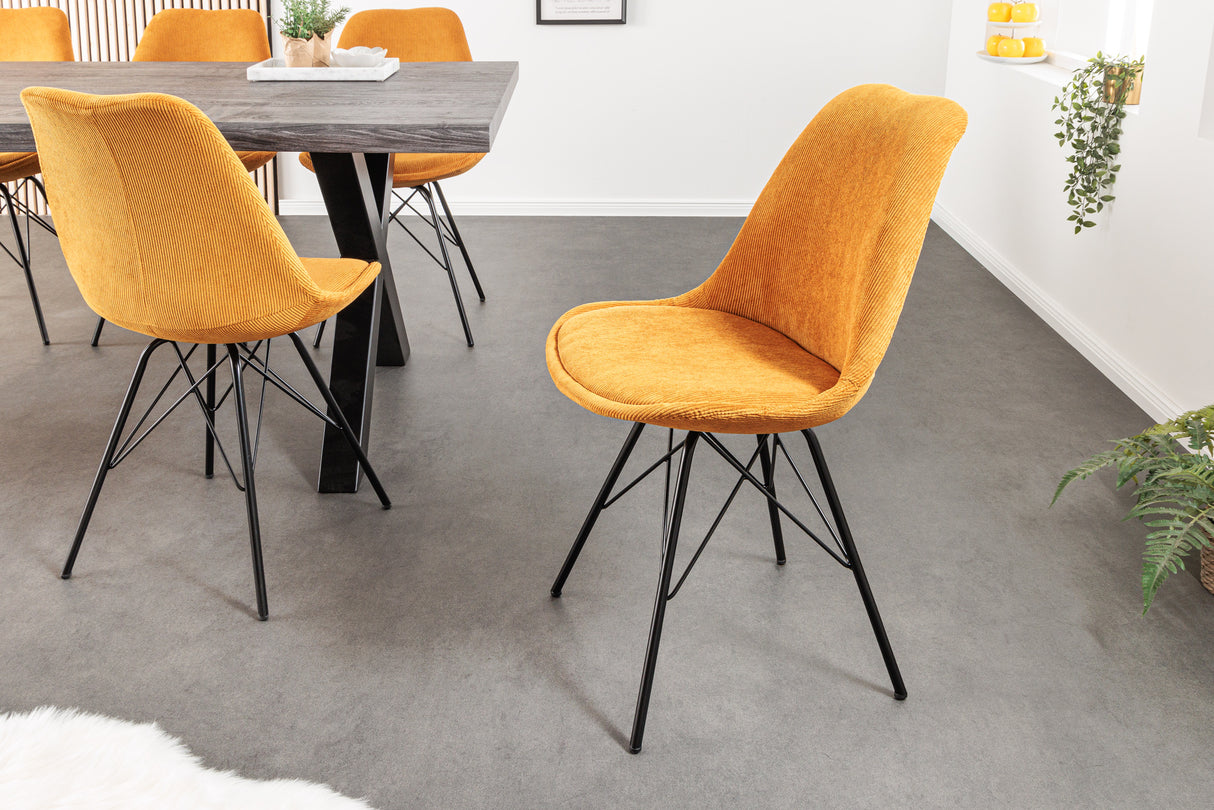 Chair SCANDINAVIA MEISTERSTÜCK cord yellow