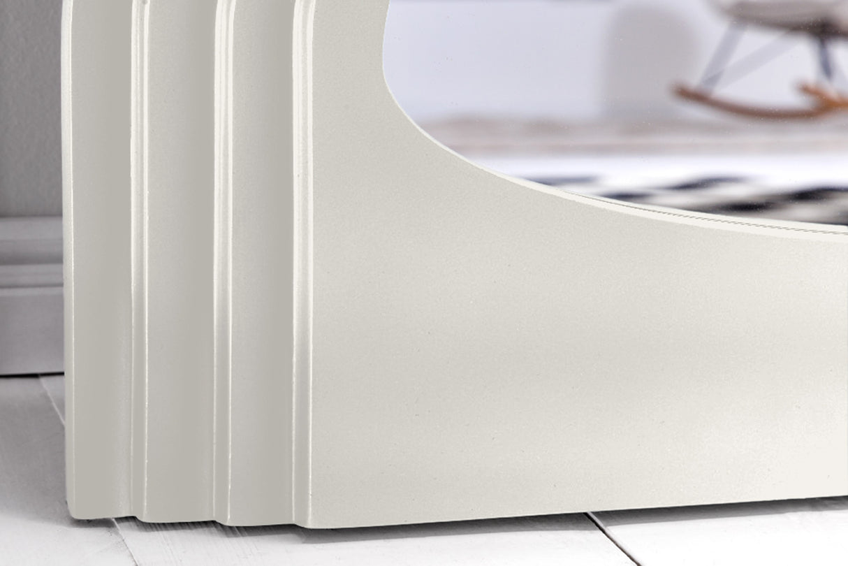 Wall mirror WAVE 160cm white