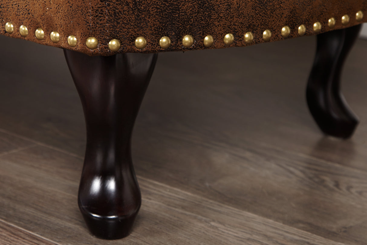 Recamiere CHESTERFIELD antique look brown