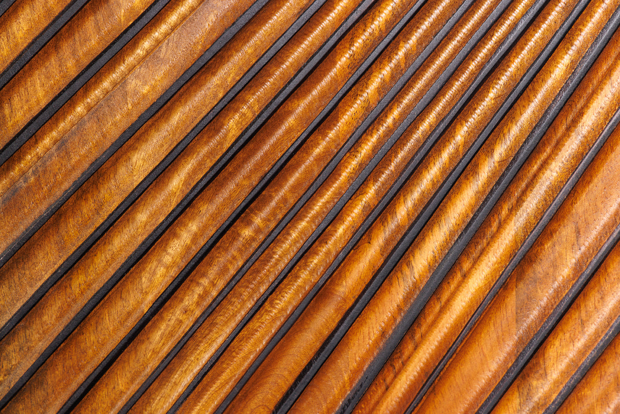 Highboard LINE ART 120cm 3D mango wood brown black
