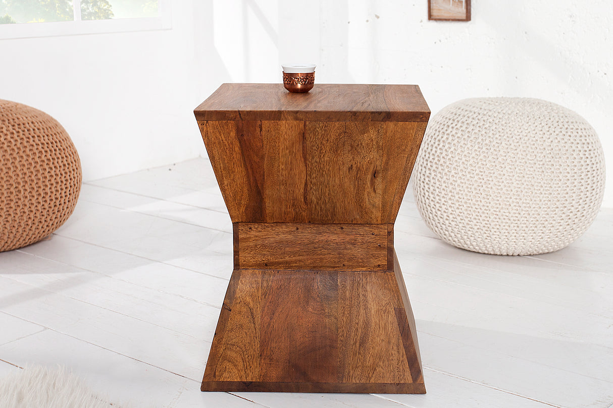 Side table PYRAMID 45cm sheesham wood