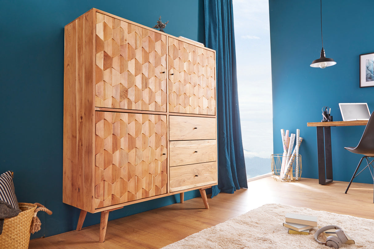 Highboard MYSTIC LIVING 140cm Akazienholz