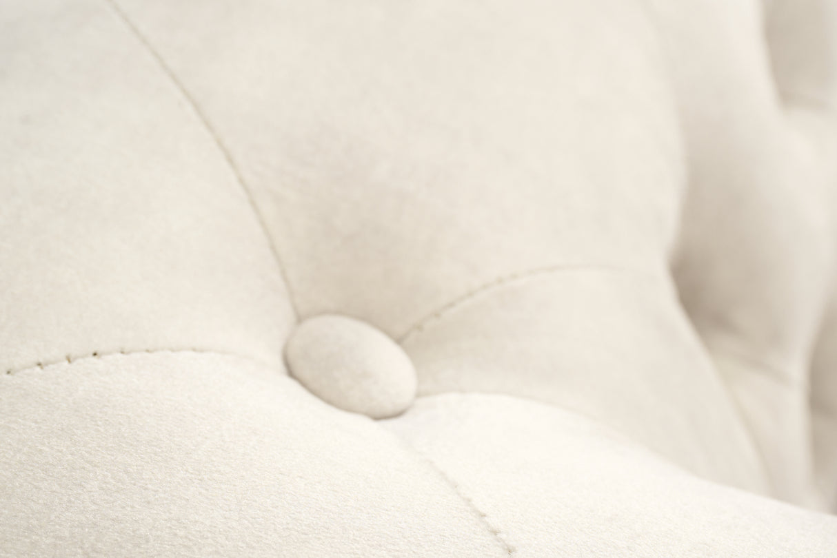 Sofa CHESTERFIELD 150cm 2-Sitzer Samt champagner