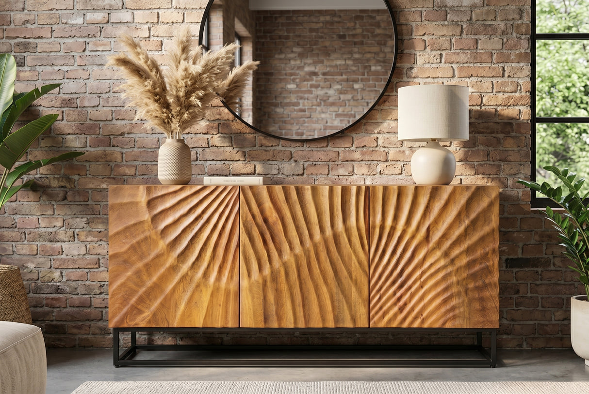 Sideboard SCORPION 140cm 3D mangobraun