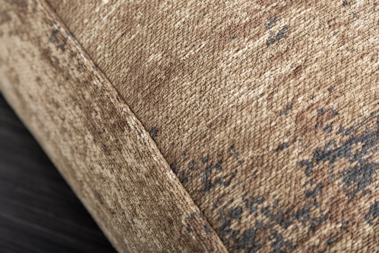 Floor cushion MODERN ART 70cm flat woven fabric brown