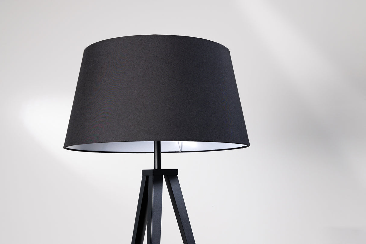 Lampenschirm 40x27x50cm schwarz für Stehlampe