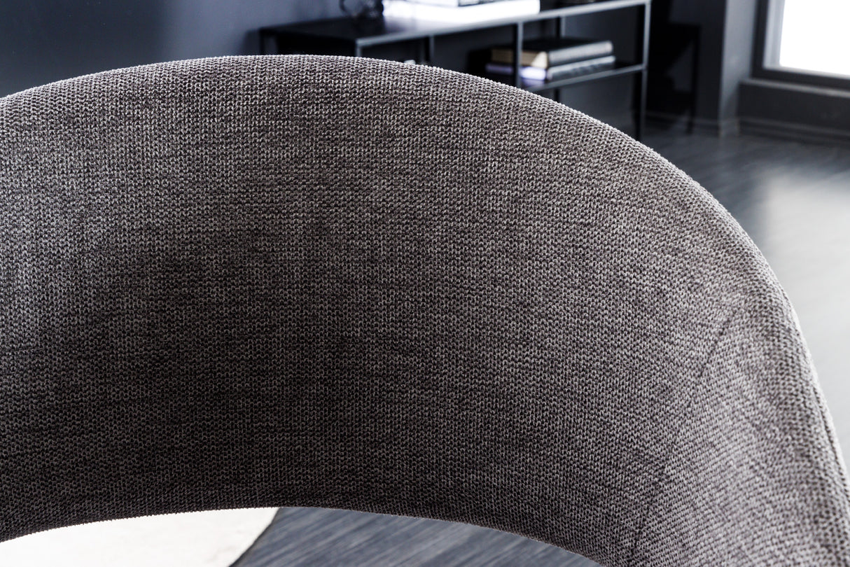 Chair NORDIC STAR textured fabric grey