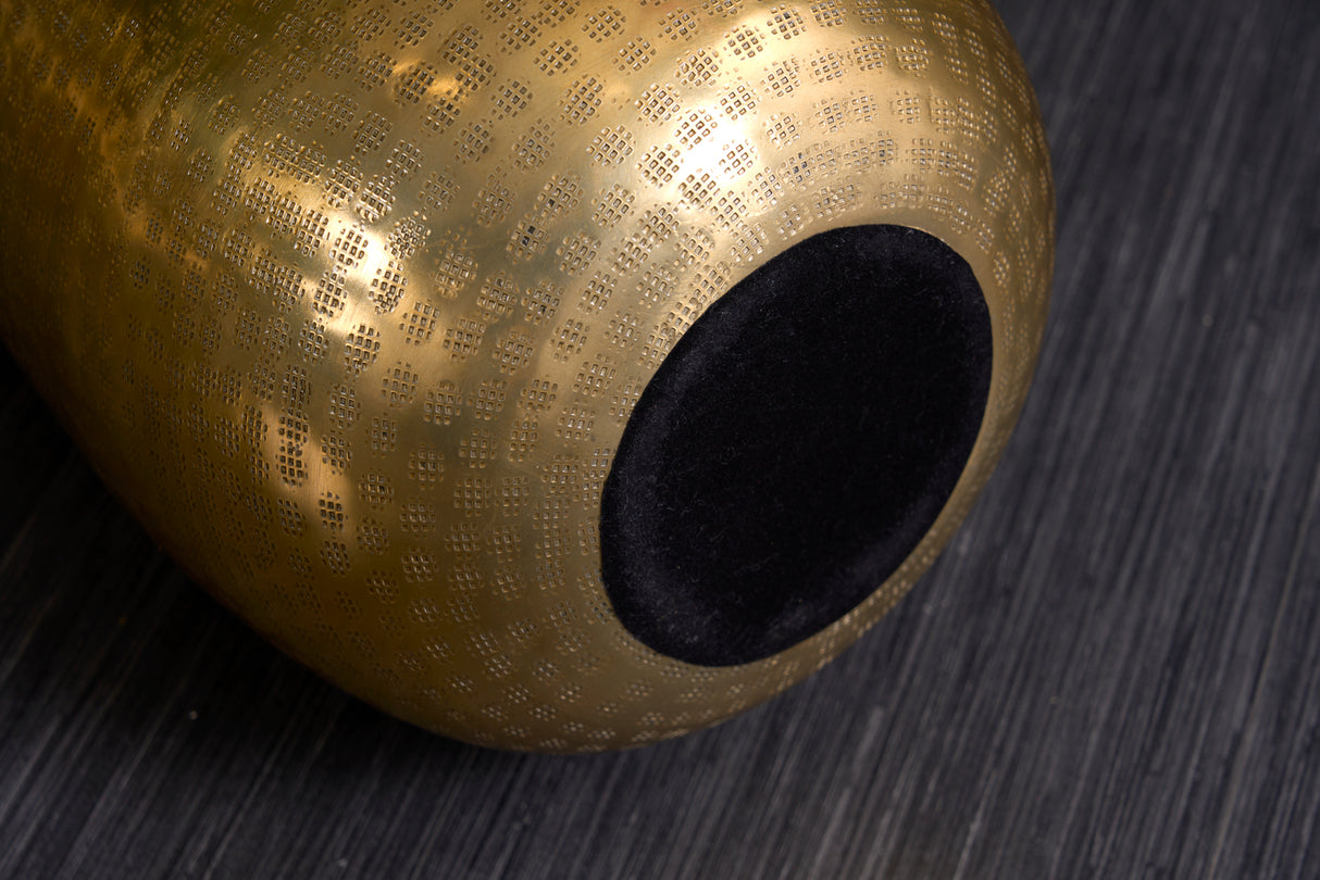 Vase ORIENT 50cm with hammer stroke effect gold