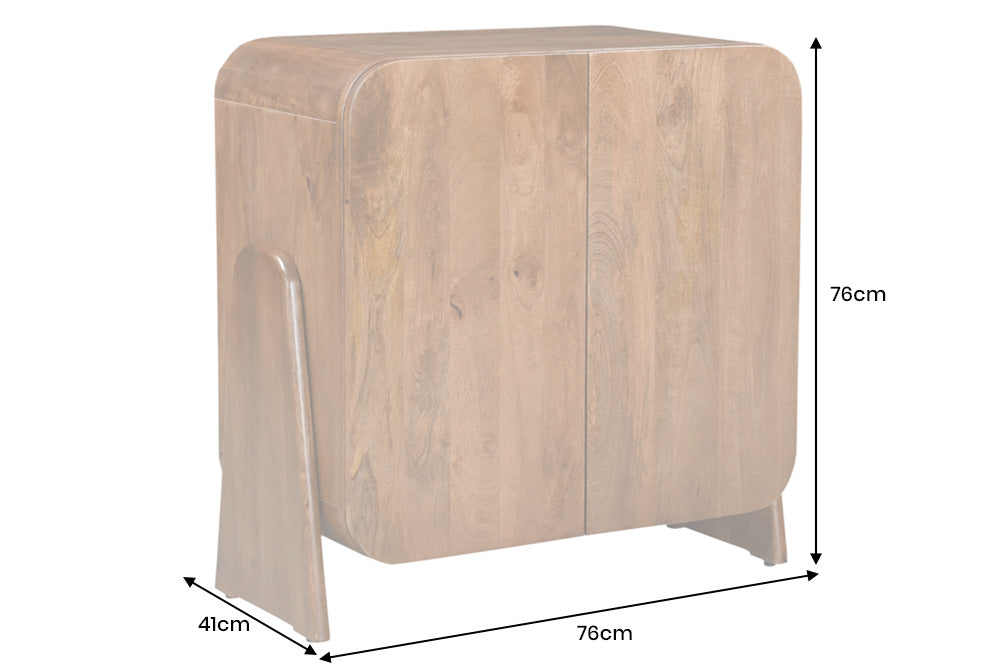 Lowboard BRASIL 75cm Mangoholz braun