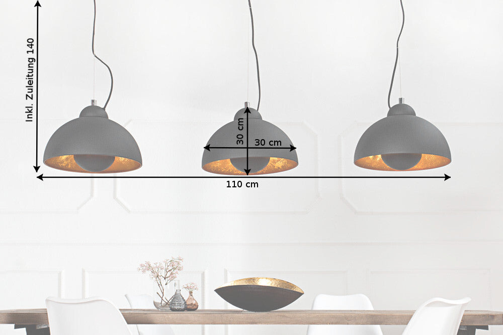 Pendant lamp STUDIO 3s black gold