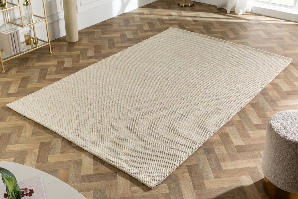Teppich WOLLE 160x240cm beige