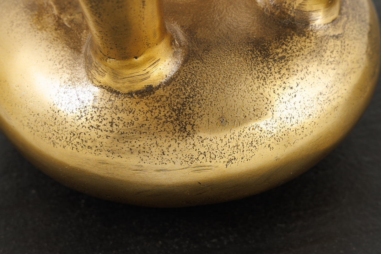 Vase KIYA 25cm gold 5 mit Blumenöffnungen