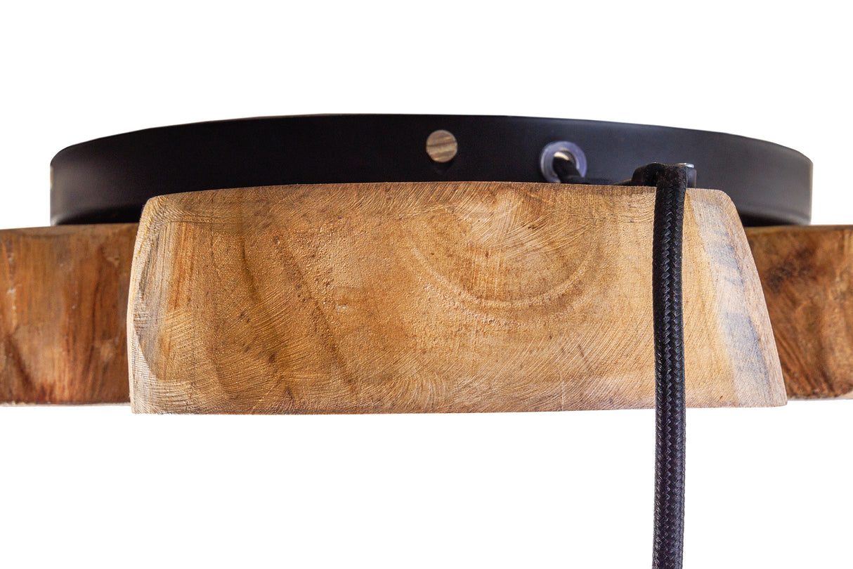 Pendelleuchte HYPNOTIC 50cm Longanholz natur