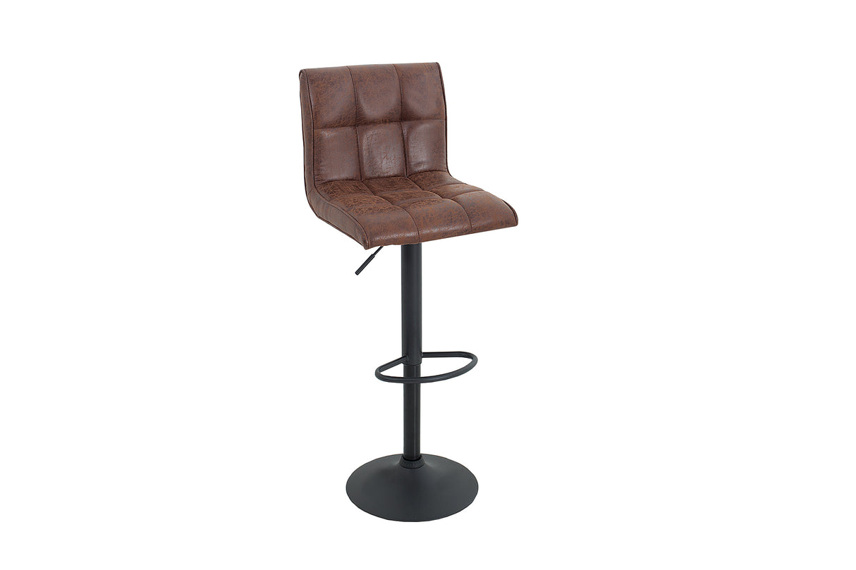 Barhocker MODENA 95-115cm Mikrofaser vintage braun