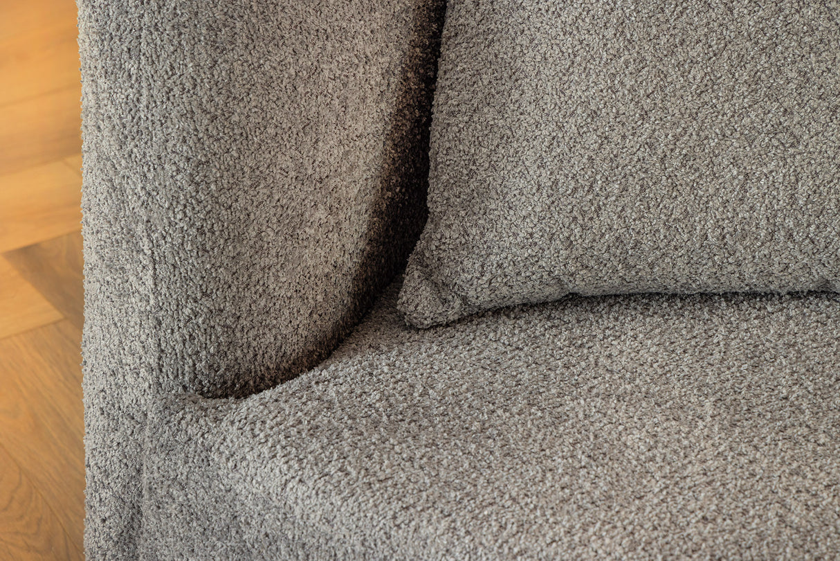 Sofa ATELIER 230cm 3-seater bouclé grey