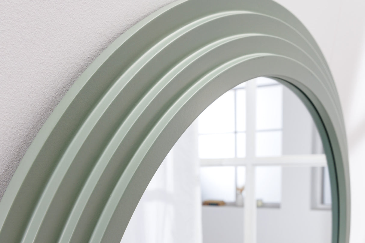 Wall mirror ART DECO 160cm sage green