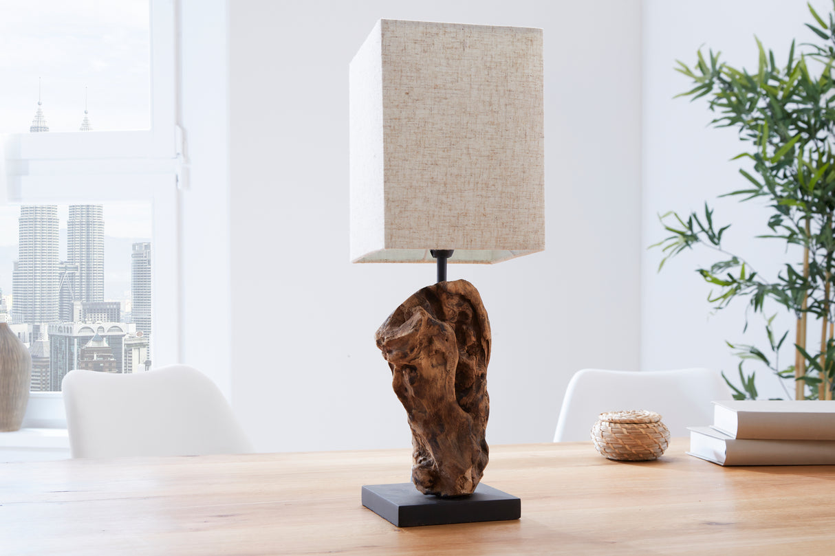 Tischlampe HYPNOTIC 45cm Treibholz beige