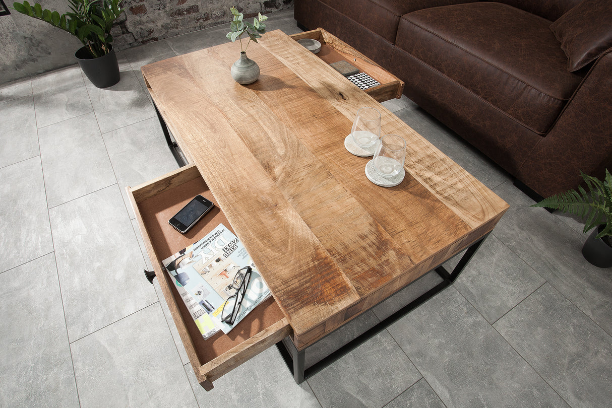 Coffee table IRON CRAFT 100cm mango natural