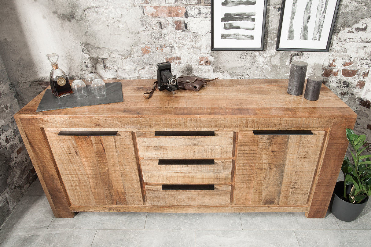 Sideboard IRON CRAFT 175cm Mango Natur Industriestil