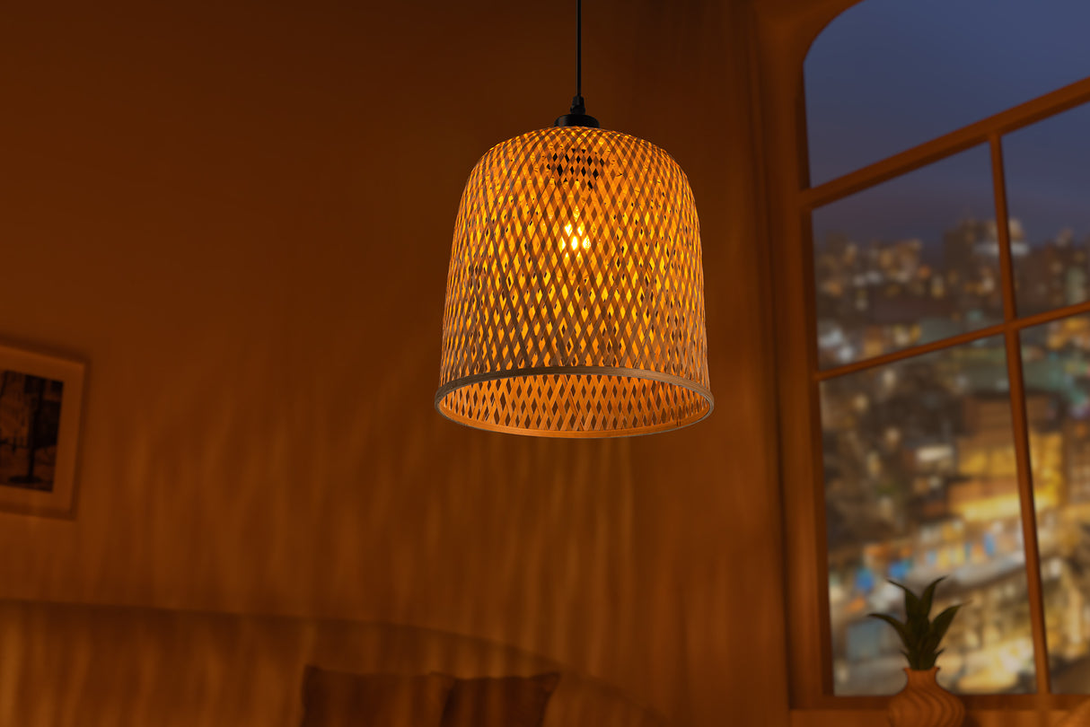 Pendant lamp ORGANIC LIVING 25cm natural bamboo