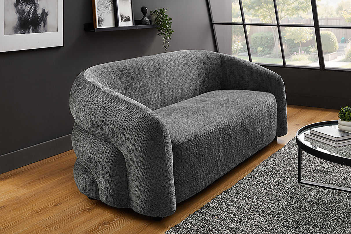 Sofa VOQUE 200cm 3-seater chenille grey