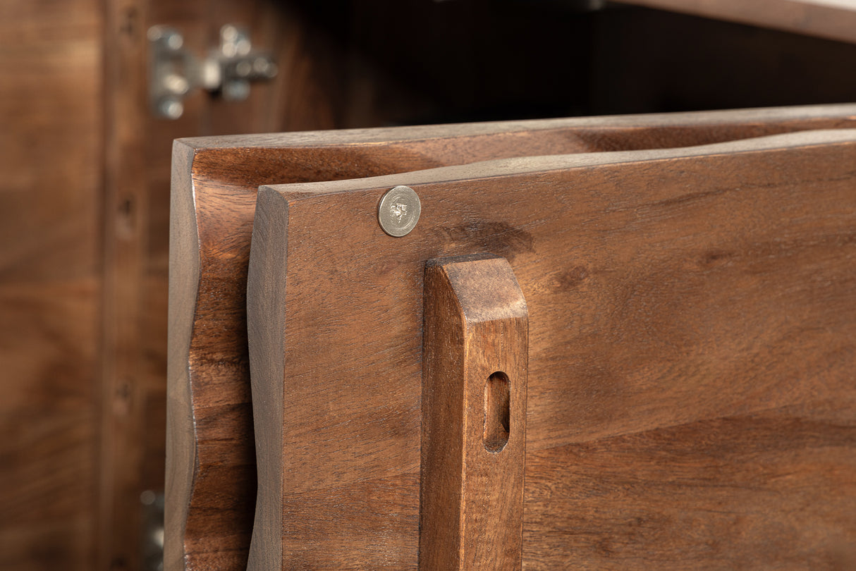 Sideboard HURRICANE 175cm 3D Akazienholz braun