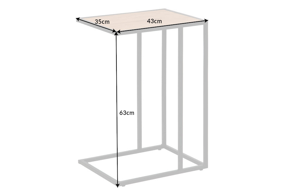 Beistelltisch SLIM LINE 65cm Wildeiche Optik