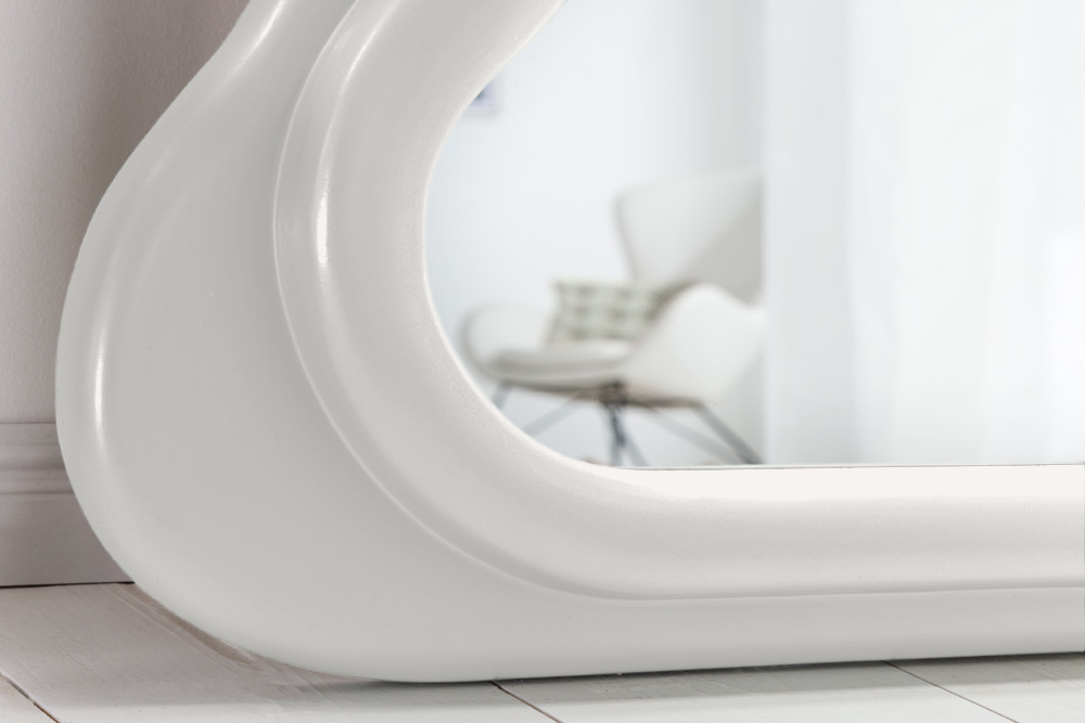 Wall mirror CURVY 160cm white