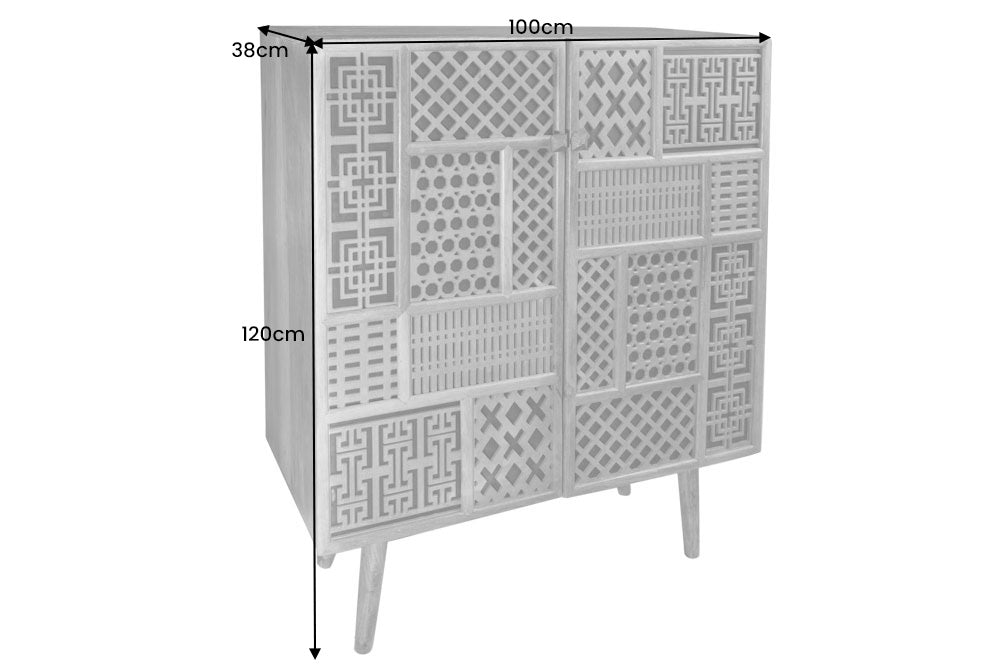 Highboard MARRAKECH 120cm mango natural