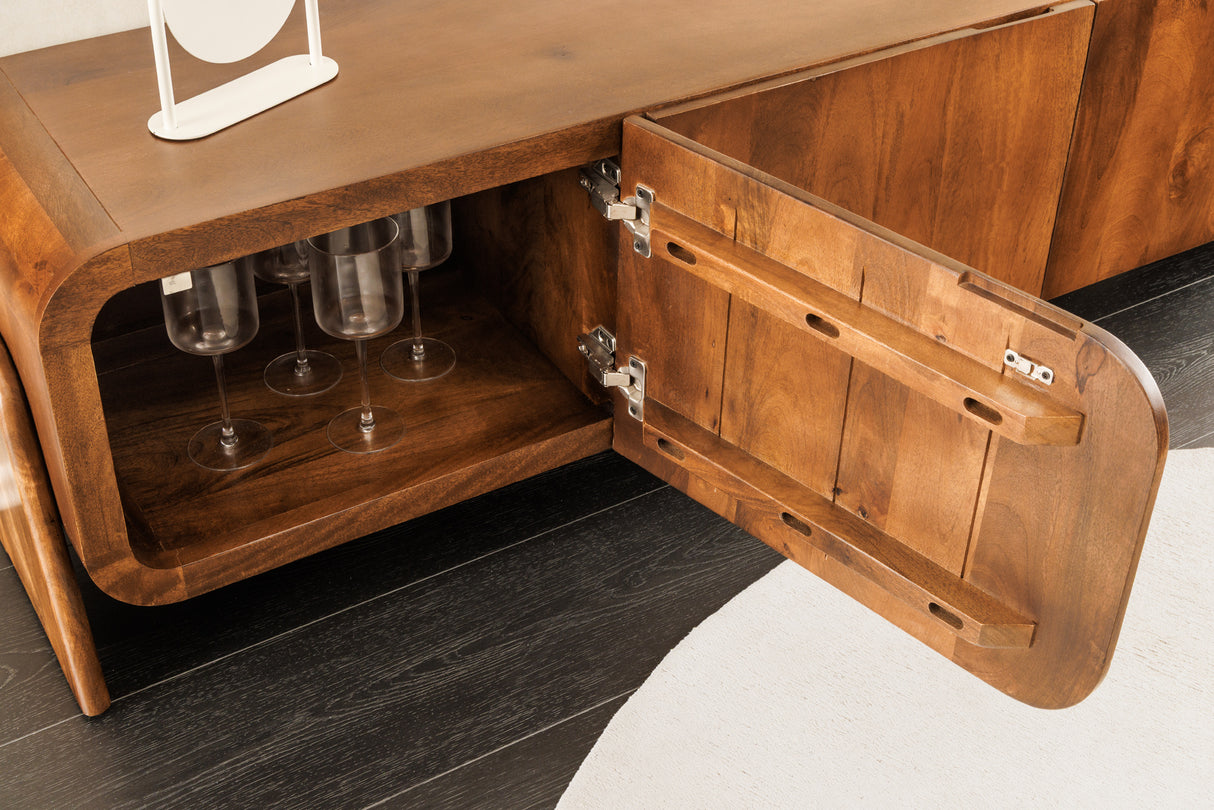 TV-Board BRASIL 160cm Mangoholz braun