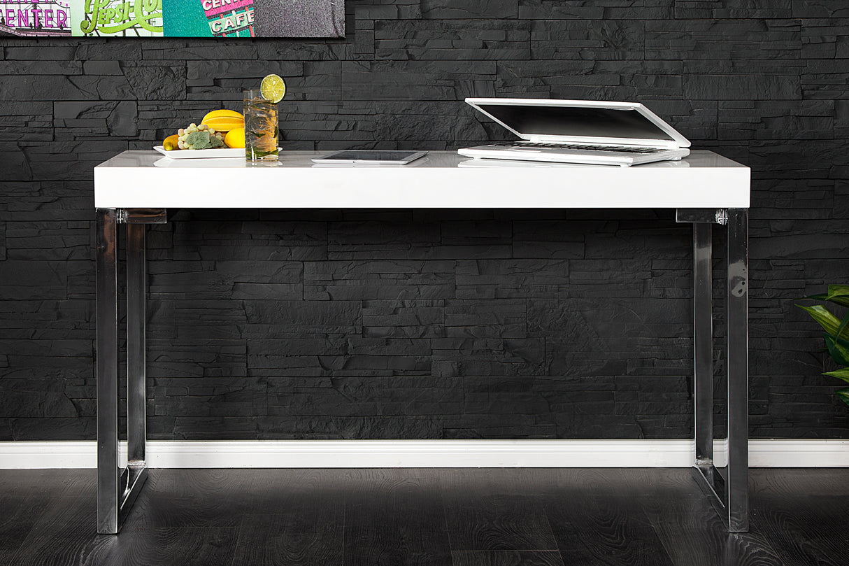 Laptop-Bürotisch WHITE DESK 120x40cm weiß