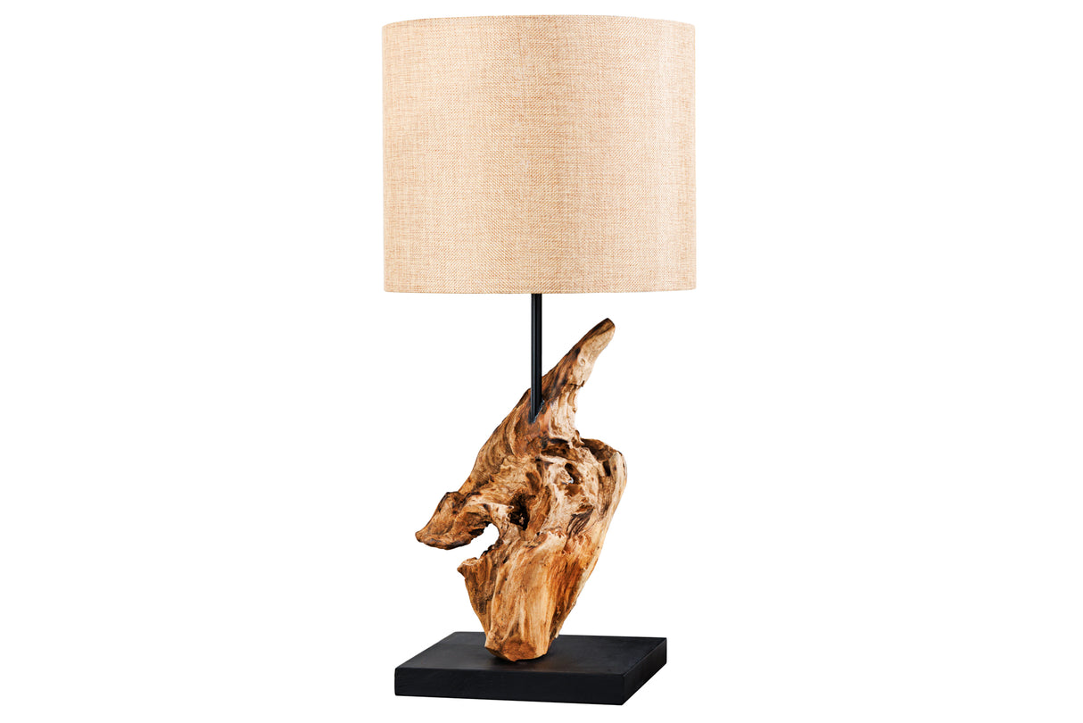 Table lamp HYPNOTIC 58cm teak wood natural